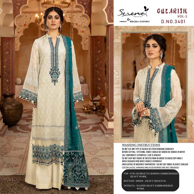 Serene Guzarish 2 Georgette Heavy Festive Wear Pakistani Salwar Kameez collection